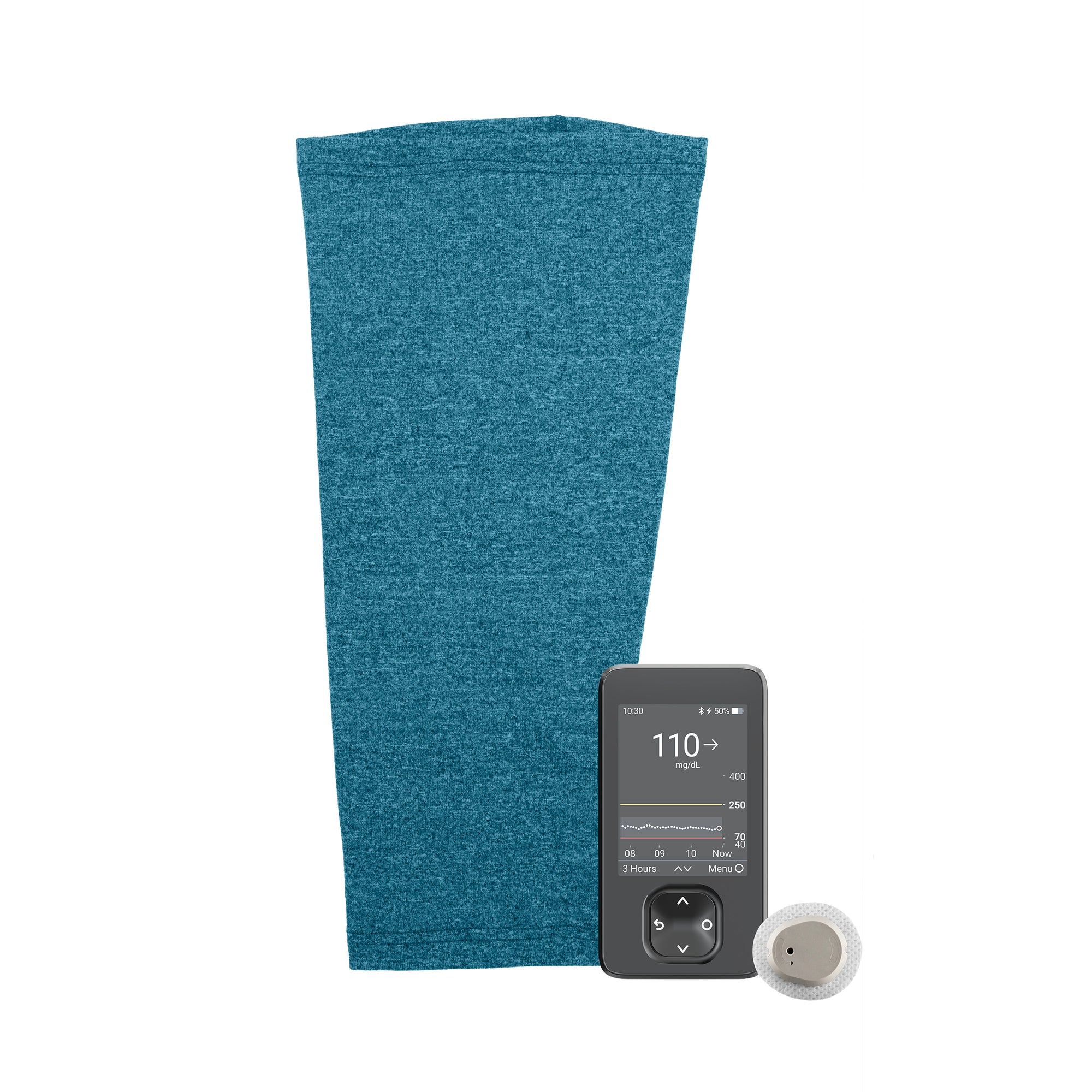 Teal Ultra Support Sleeve with CGM