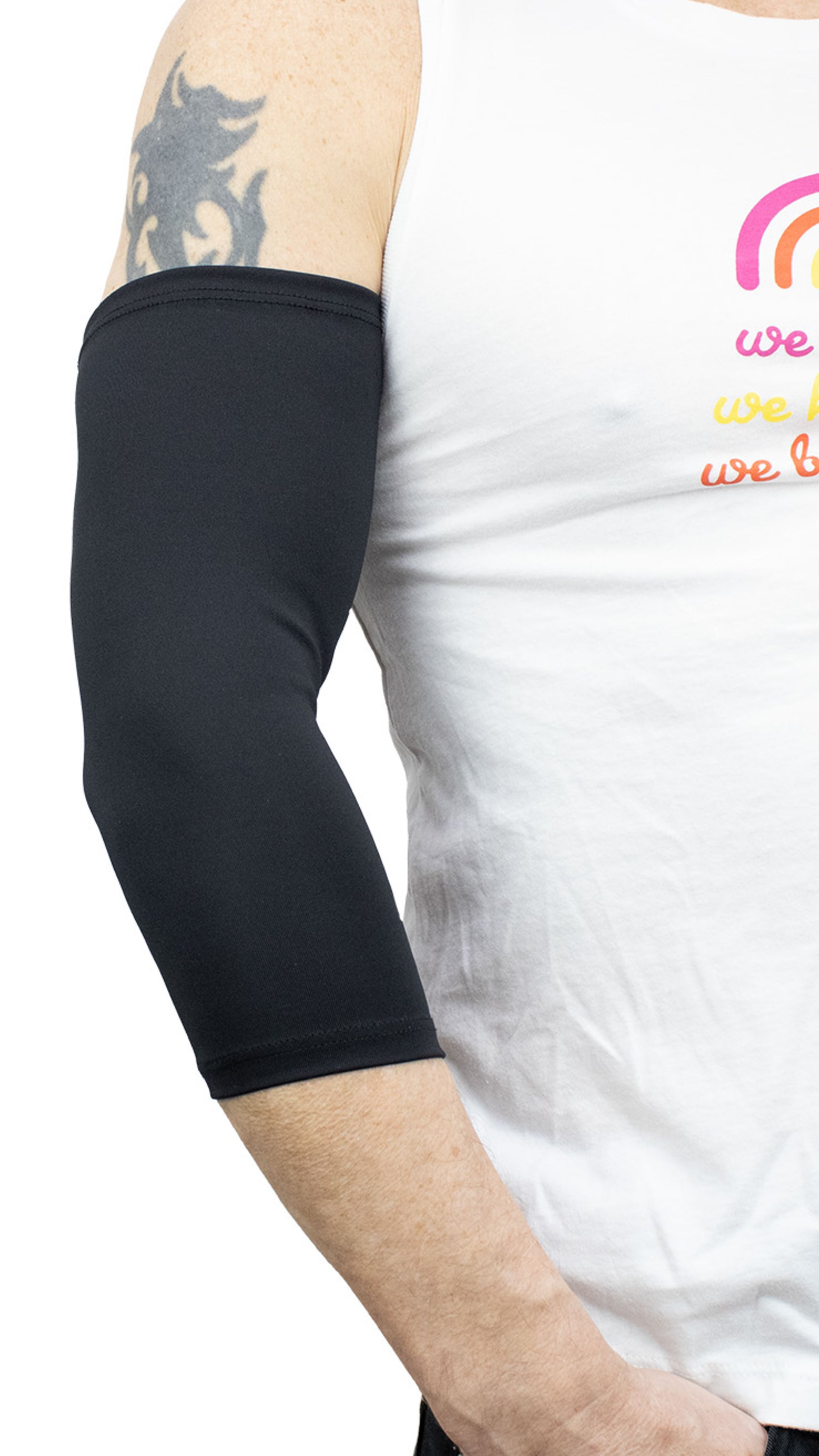 Man wearing Black Ultra Support Sleeve