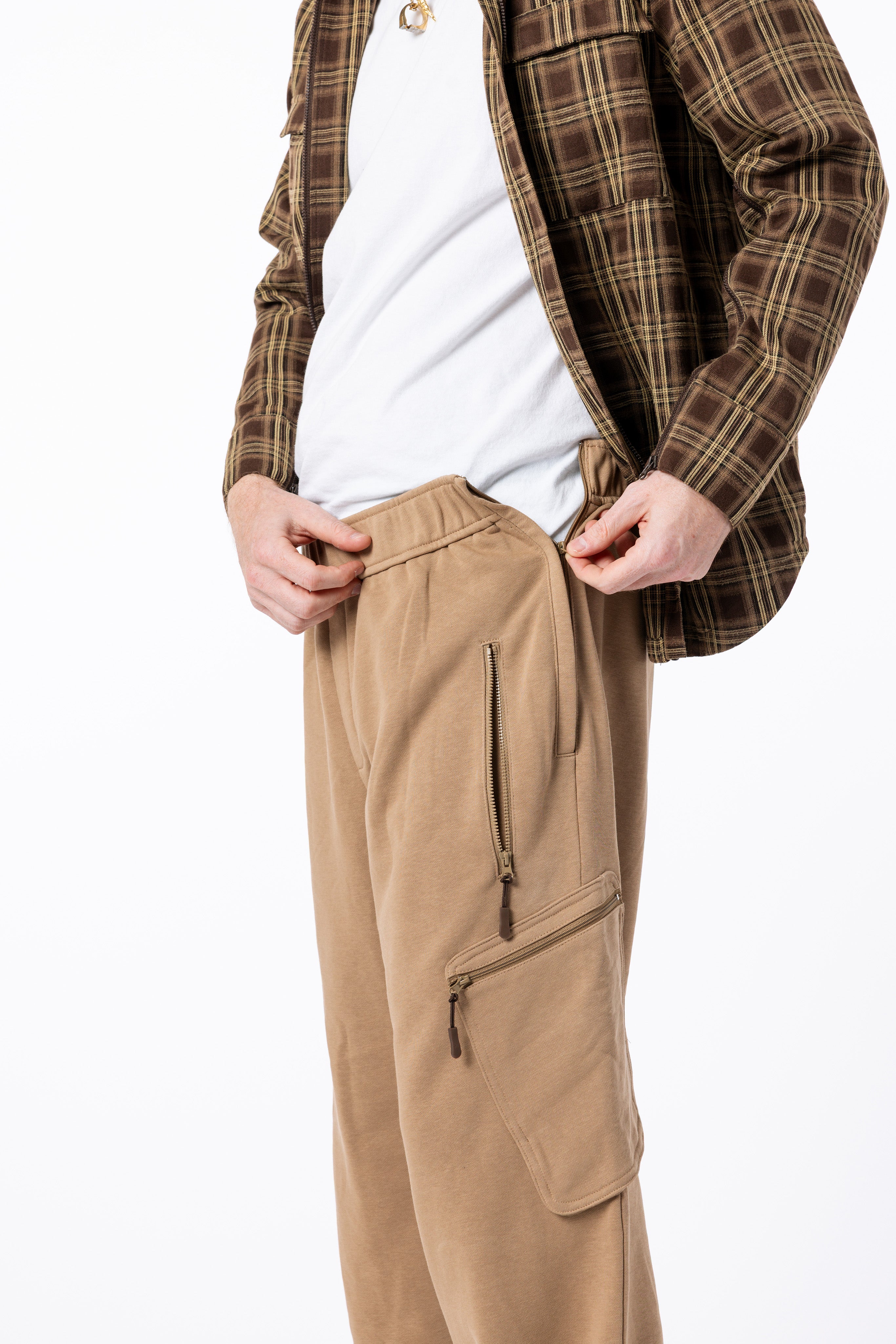 Khaki Wide Leg Cargo Pant – SpoonieThreads