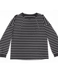 Flat of yarn dye zip access tee with zippers closed