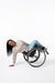 Denisha posing in Yarn-dye Zip Chest Access Tee