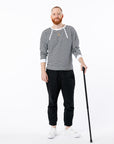 Mike is 6'2" wearing a size L
