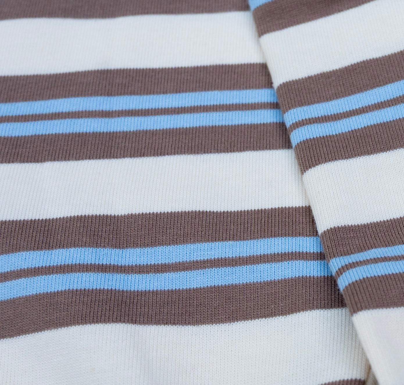 Closeup of Yarn Dyed Stripe Fabric