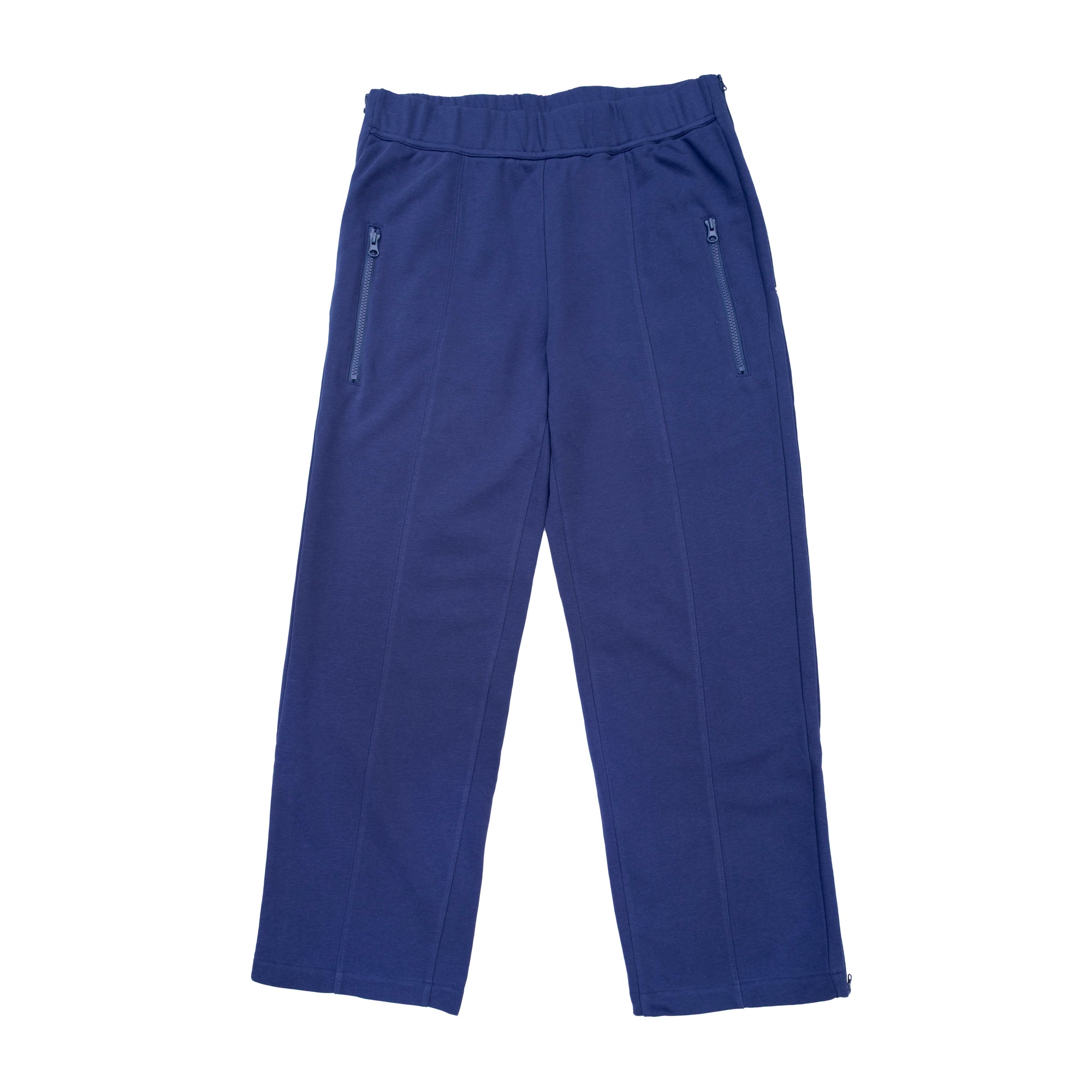 Flat of True Navy Adult Zip Access Wide Leg Pant