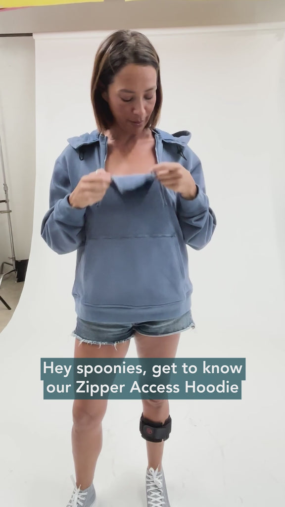Video describing the attributes of the Zipper Access Hoodie