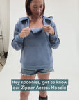 Video describing the attributes of the Zipper Access Hoodie