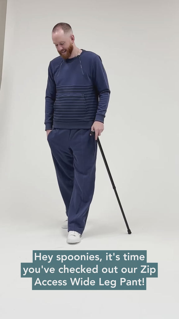 Video explaining the attributes of the Zip Access Pant