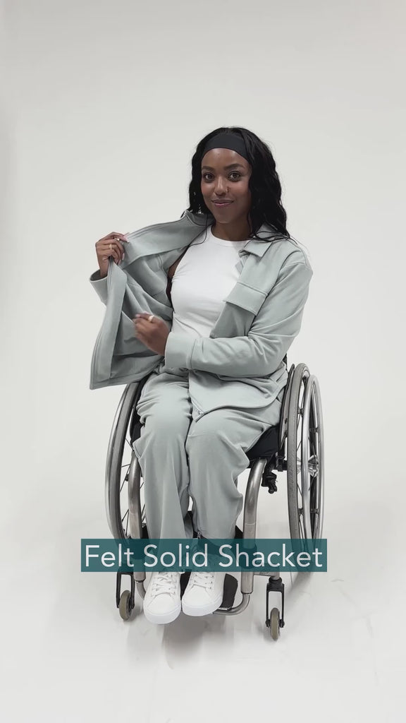 Felt Solid Shacket Video