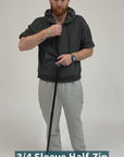 3/4 Sleeve Half-Zip Access Hoodie Video