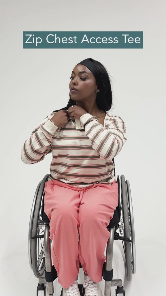 Zip Chest Access Tee video