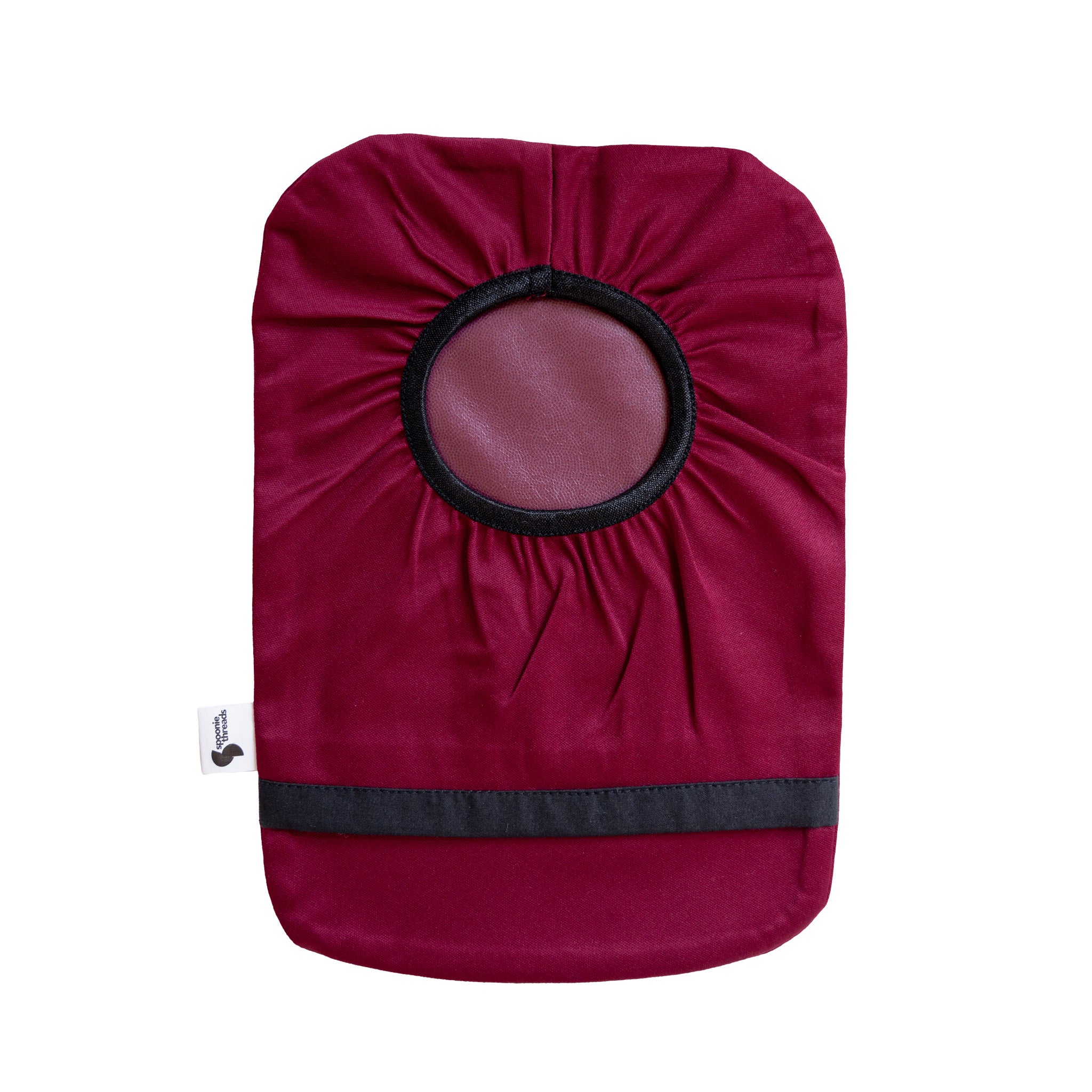 Burgundy Elastic Ostomy Bag Cover