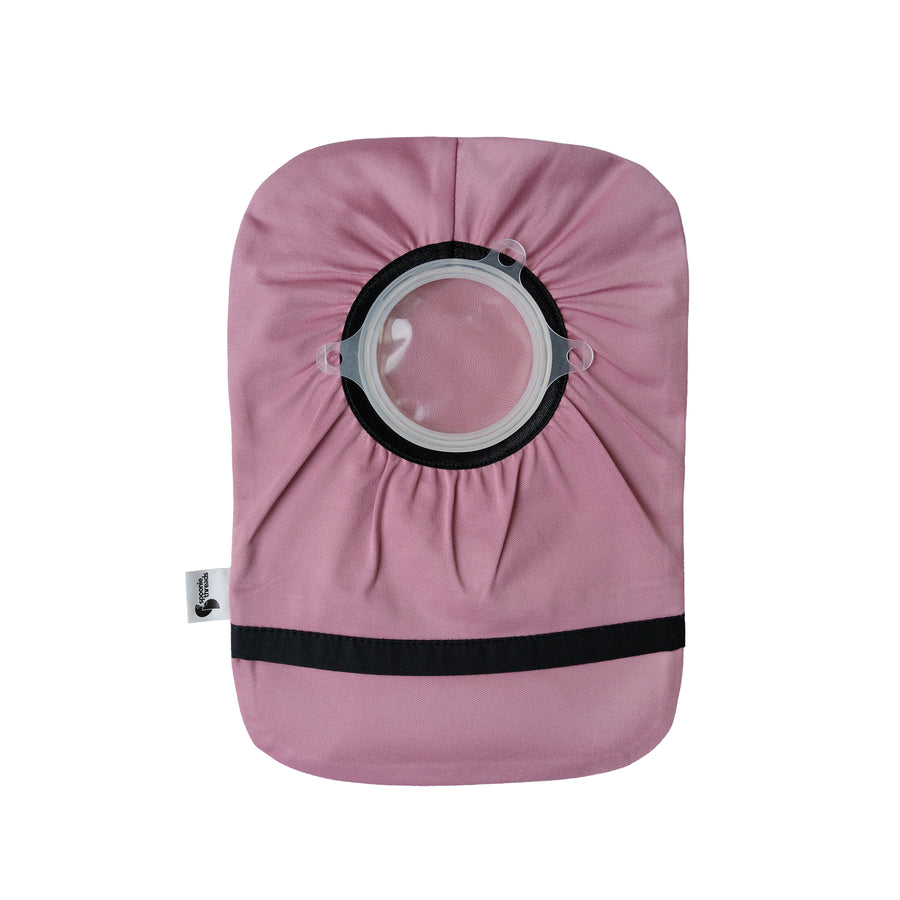 Dusty Rose Elastic Ostomy Bag Cover