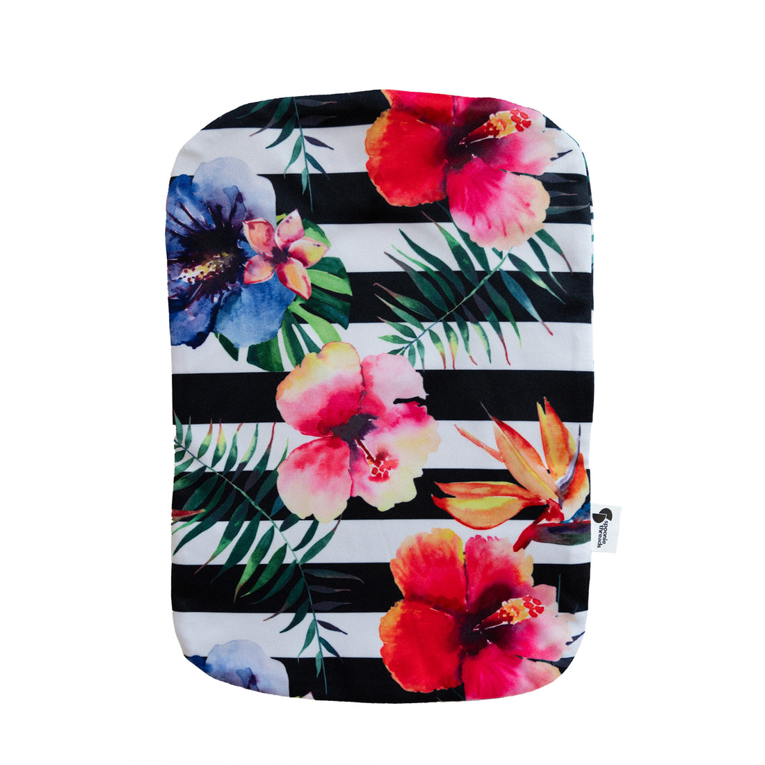 Floral Stripe Elastic Ostomy Bag Cover