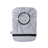 Flat of Gray elastic ostomy bag cover with pouch