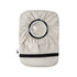 Flat of Beige elastic ostomy bag cover with pouch