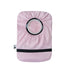 Flat of Light Pink elastic ostomy bag cover with pouch