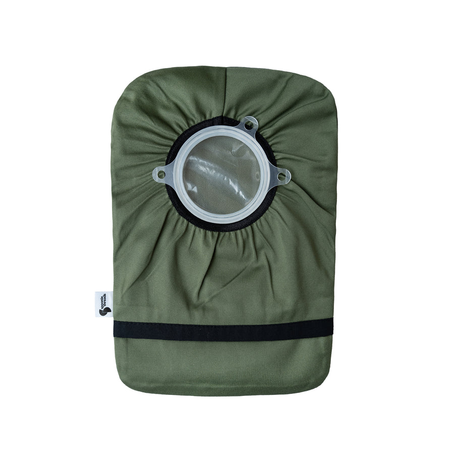 Olive Elastic Ostomy Bag Cover