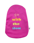 Fuchsia "Go with the Flow" Elastic Ostomy Bag Cover