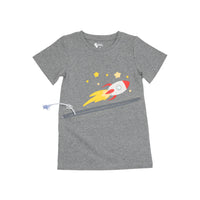 Gray Spaceship G-Tube Zip Shirt