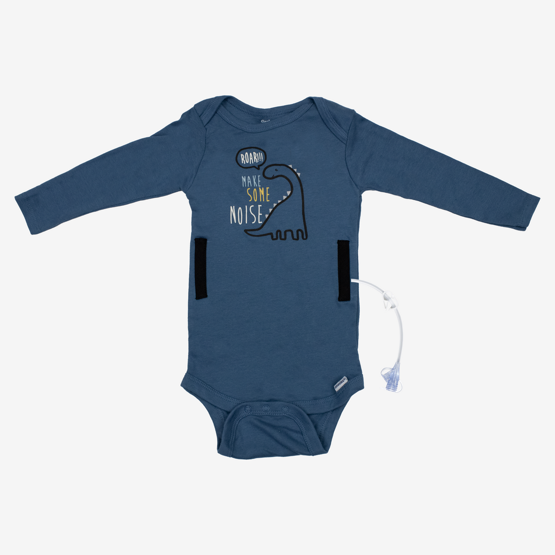 Navy Roar Long Sleeve Onesies