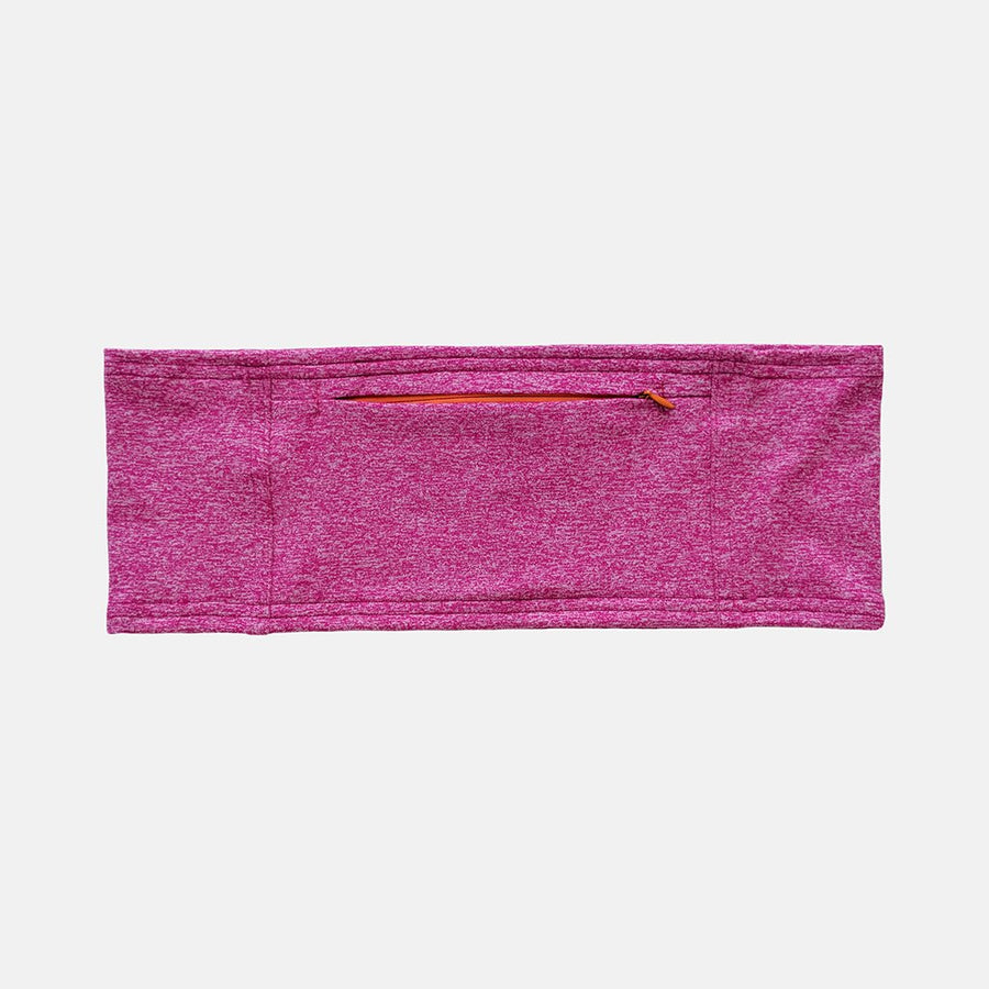 hot pink insulin pump belt with zipper pouch closed