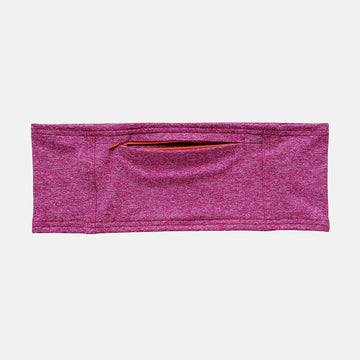 hot pink insulin pump belt with zipper pouch open