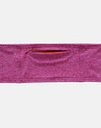 hot pink insulin pump belt 2.0 with open zipper pocket