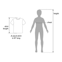 Figure showing points of measure for tee