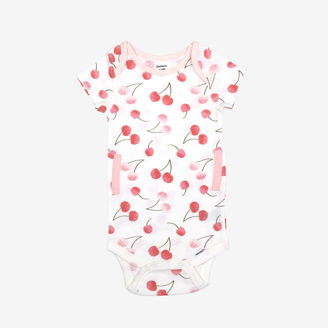 Pink Cherry Short Sleeve Onesie