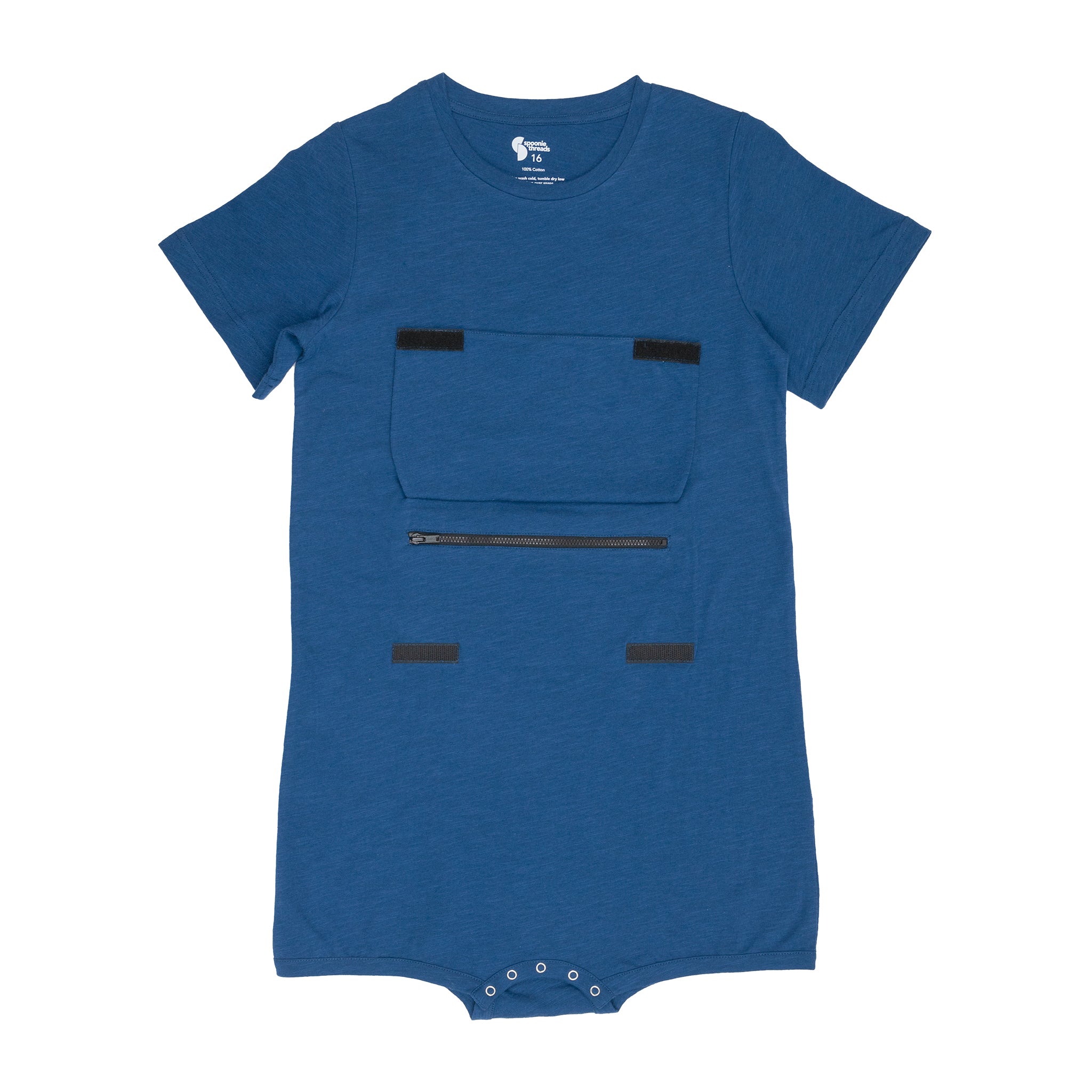 Royal Blue Controller Pocket Flap Bodysuit