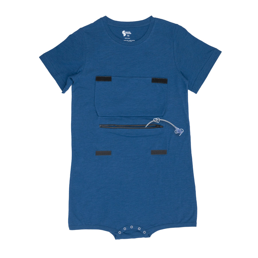 Royal Blue Controller Pocket Flap Bodysuit