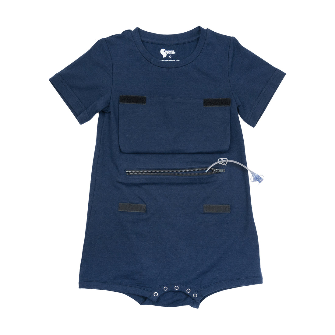 Navy Rainbow Pocket Flap Bodysuit