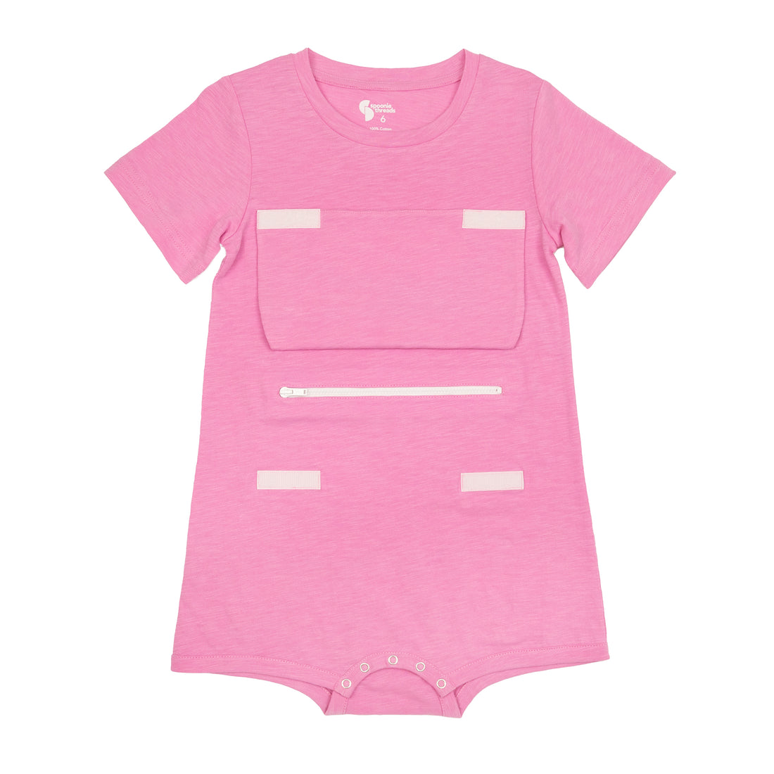 Pink Unicorn Pocket Flap Bodysuit