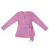 Flat of pink Adult Chest Access French Terry Wrap Top 