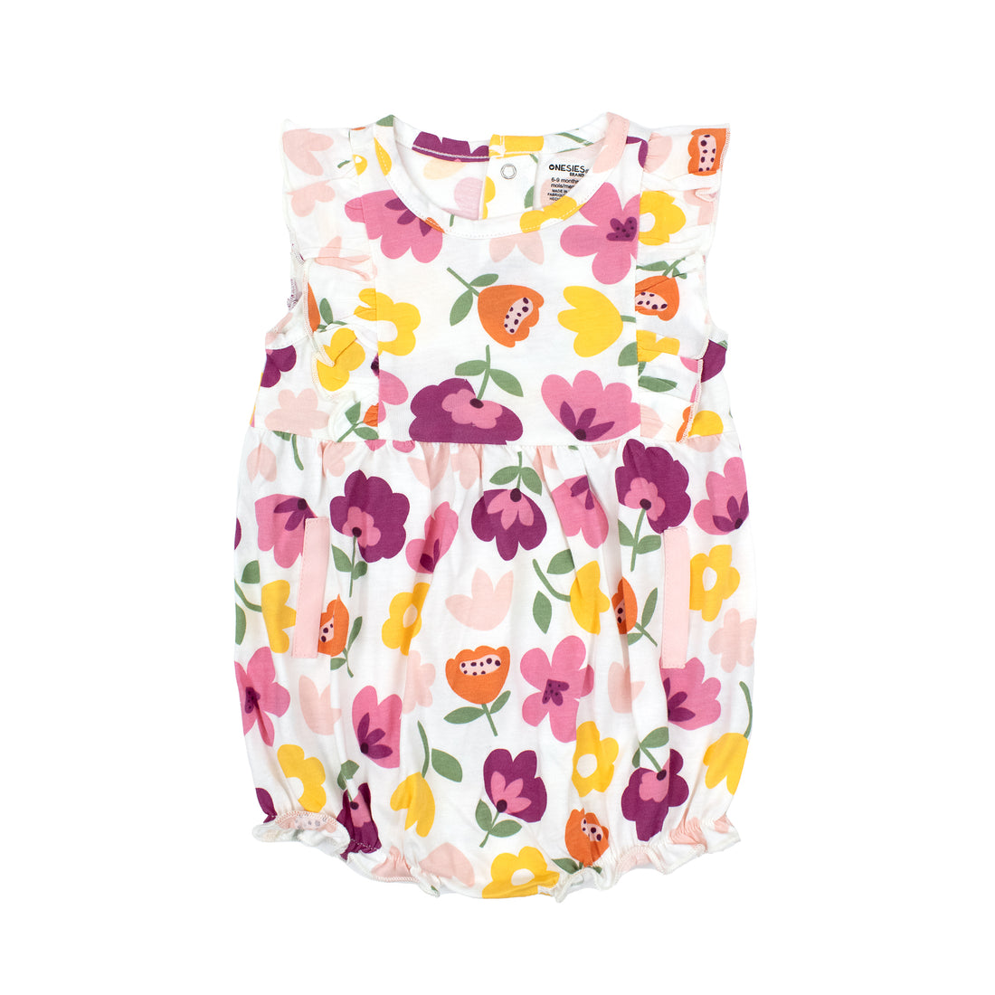 Big White Floral Romper