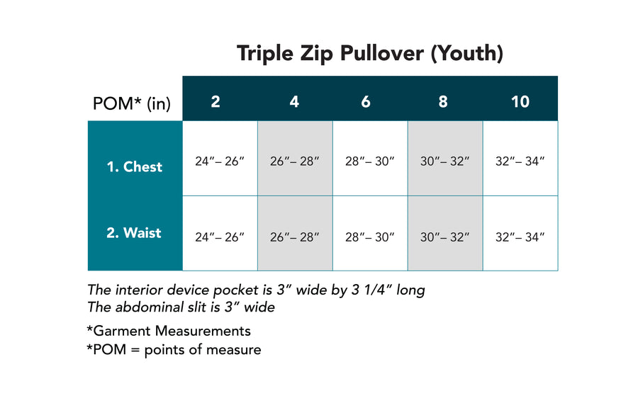 Triple Zip Pullover Excavator (Youth)