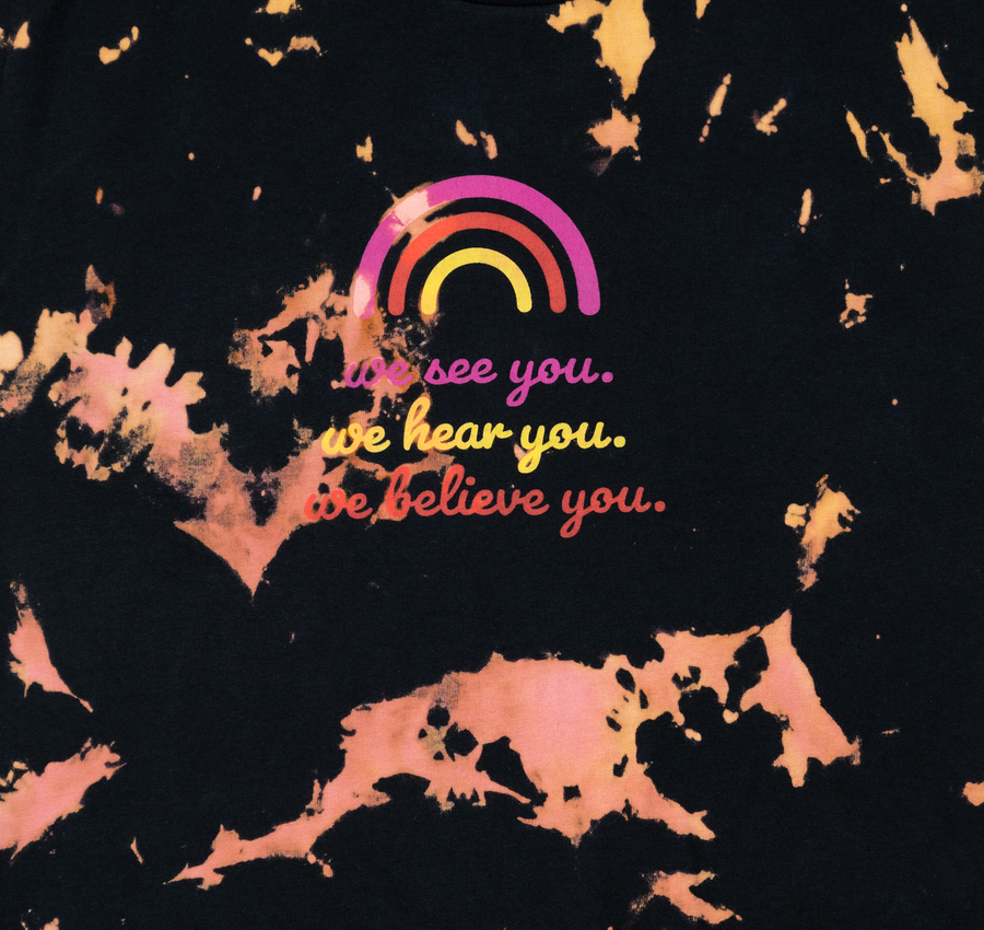 Mila and Me Black Tie Dye "We See You" Unisex T-Shirt