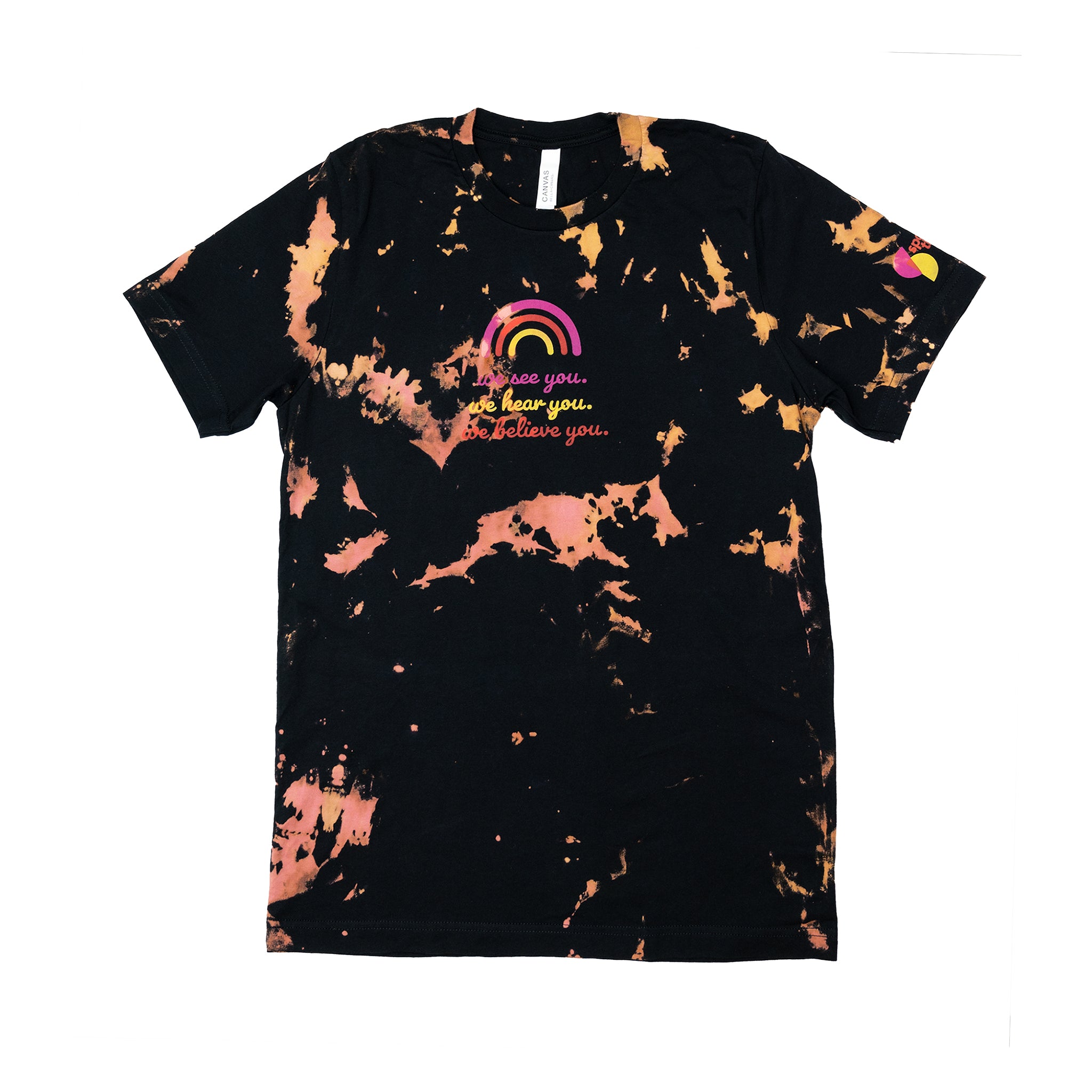 Mila and Me Black Tie Dye &quot;We See You&quot; Unisex T-Shirt