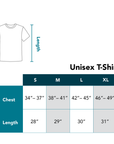 Unisex T-Shirt Size Chart
