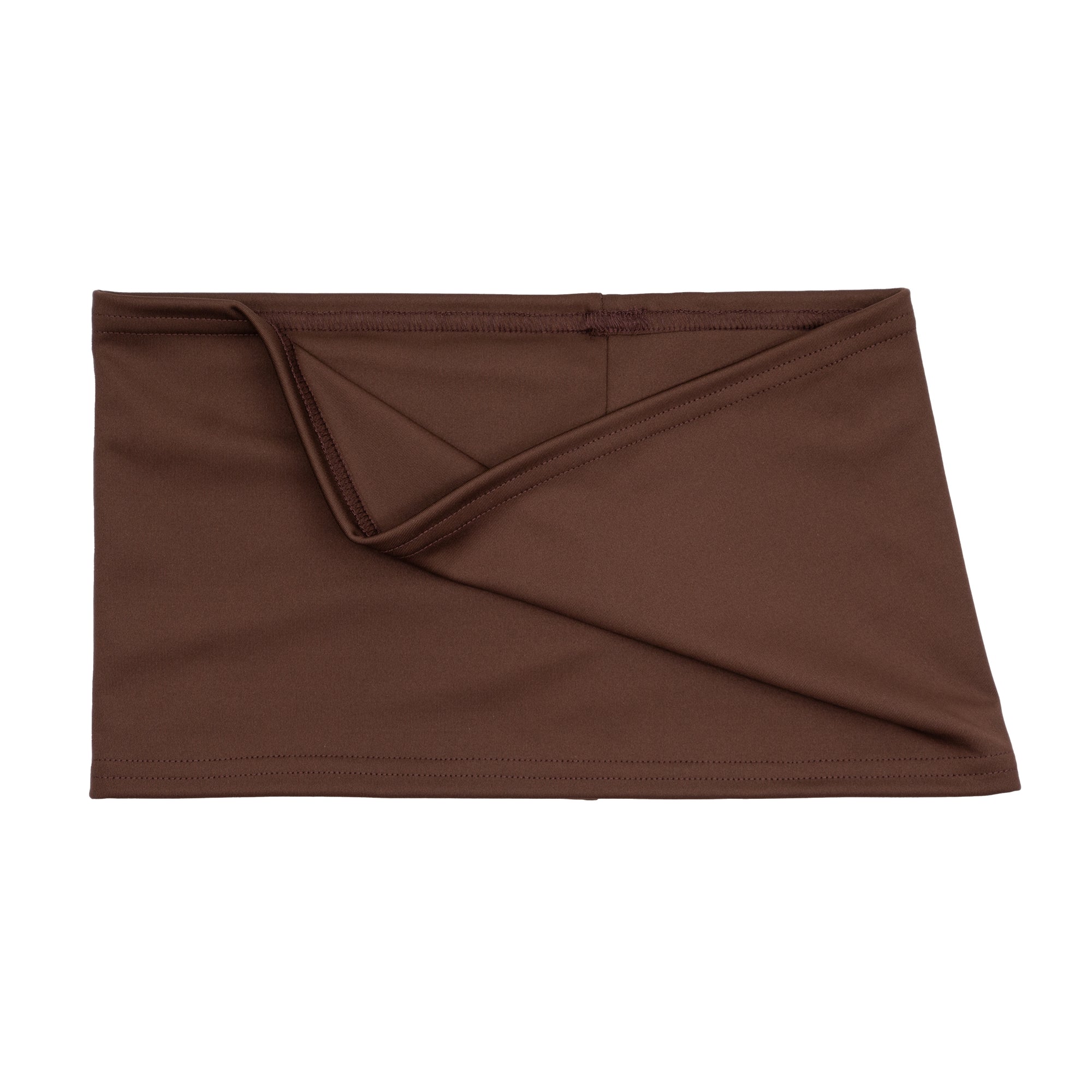 Brown Solid Stretch Waistband for Post-Surgery Support