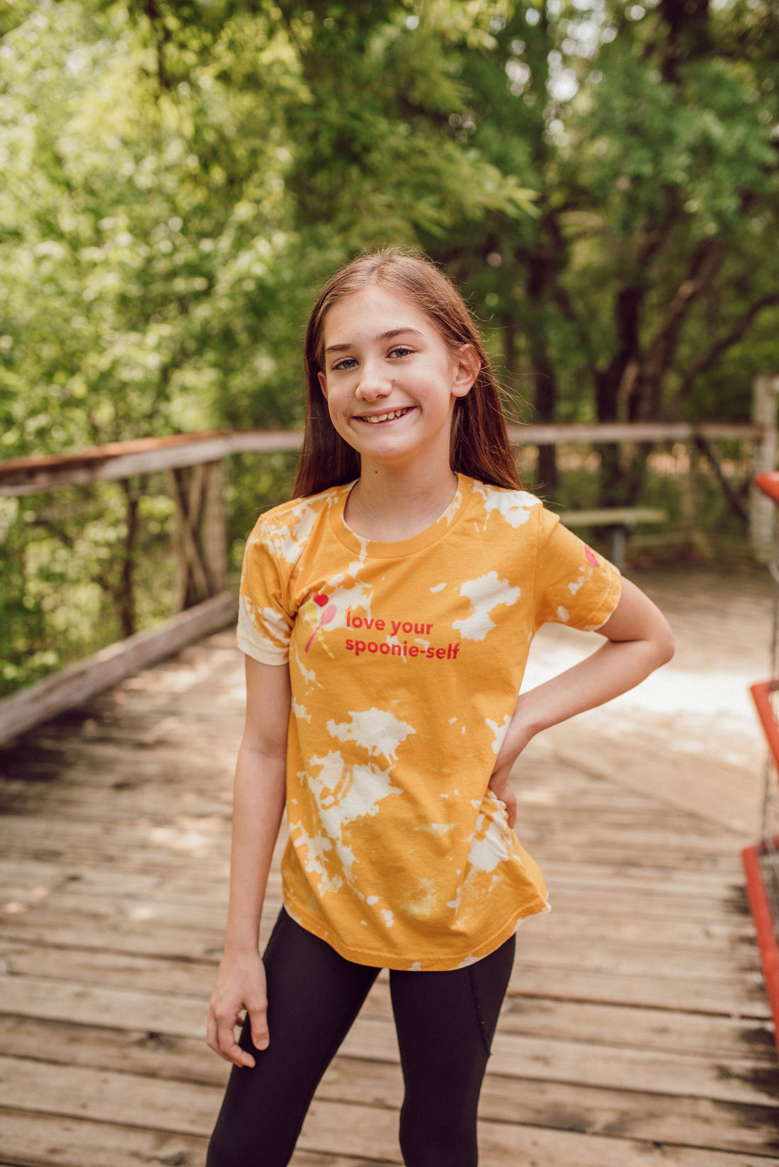 Mila and Me Tie Dye"Love Your Spoonie Self" Youth T-Shirt