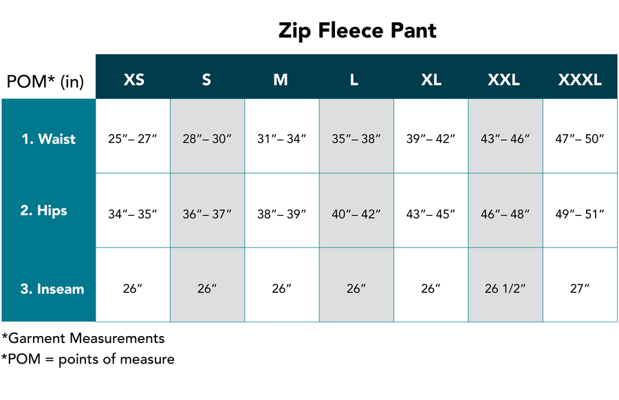 Fleece Zip Pant