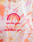 Mila and Me White Tie Dye "We See You" Unisex T-Shirt